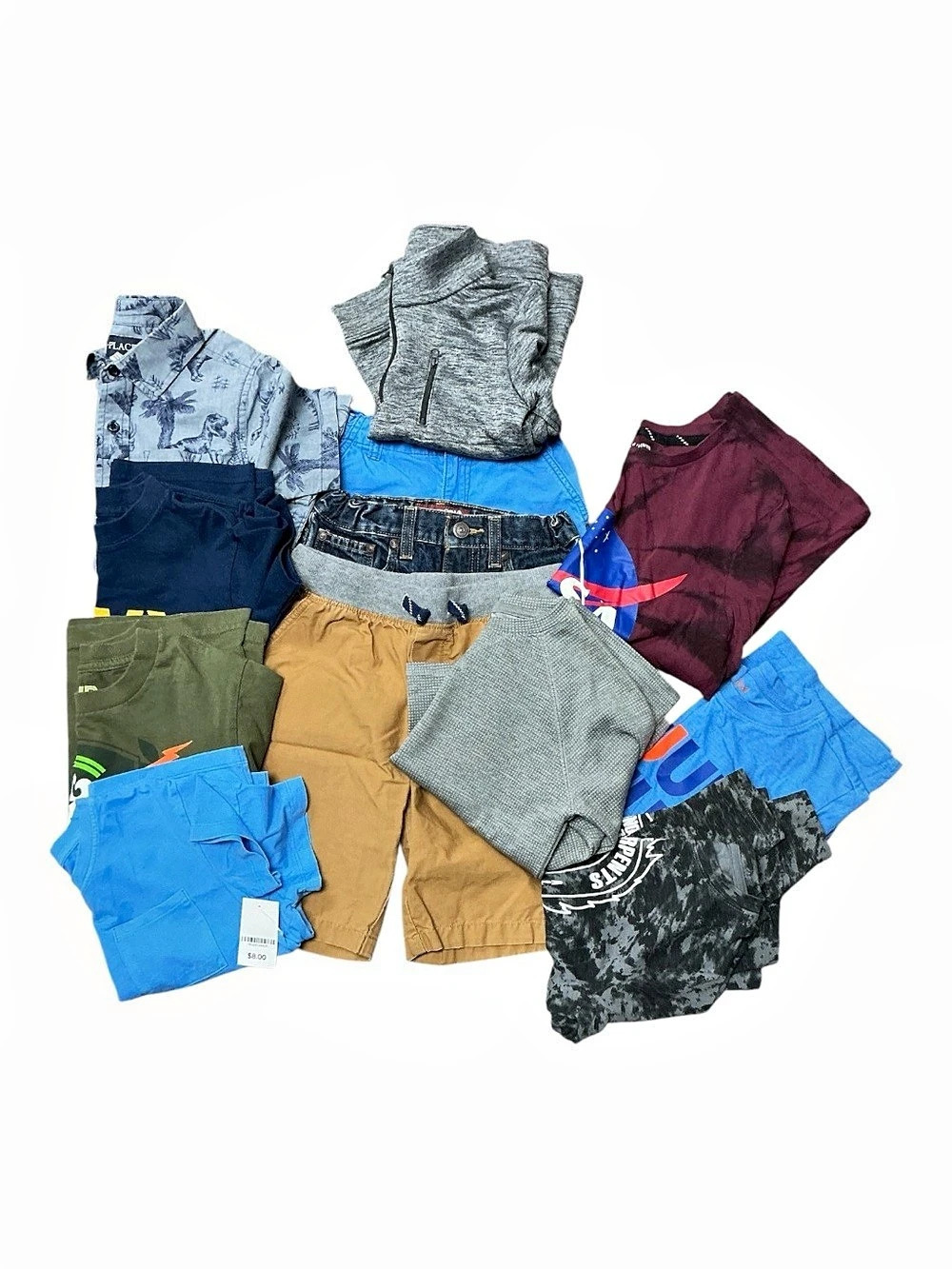 13 Piece Kids Clothing Lot in Blue & Gray